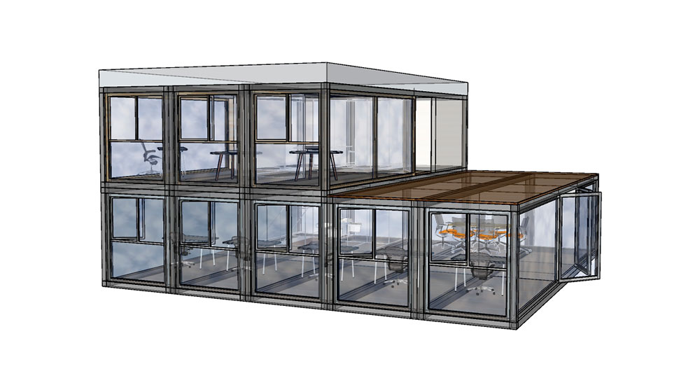 Kiwi Conception réalise des bureaux en containers