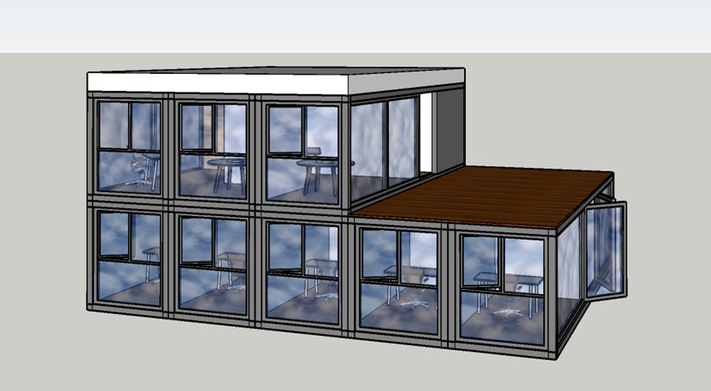 Kiwi Conception réalise des bureaux en containers